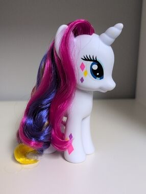 My Little Pony Rarity Unicorn Magic Diamonds 6" White Rainbow Brushable Hair